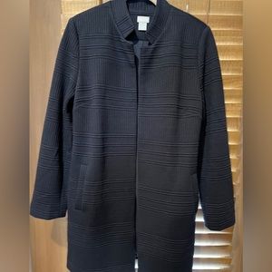 NWT Chicos 1 sweater coat w stand up collar